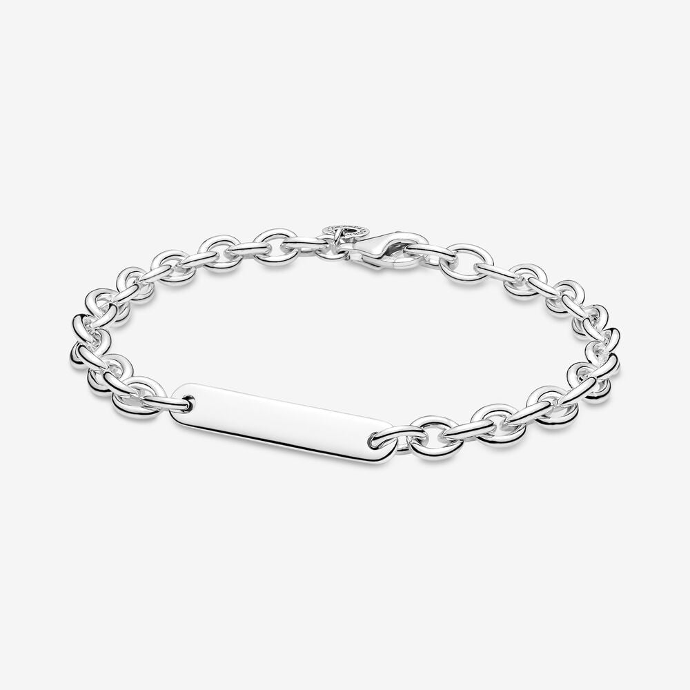 Engravable Bar Link Bracelet