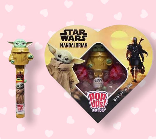 Baby Yoda Star Wars Mandolorian Pop Ups Lollipop -