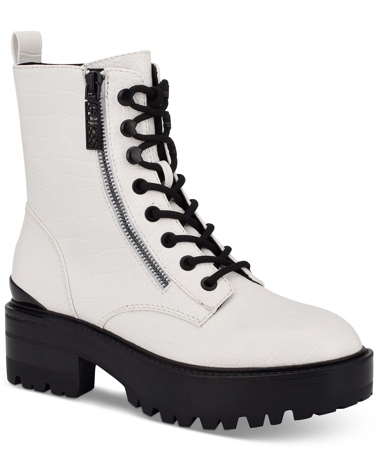 Guess Botines Lace-Up Blancos