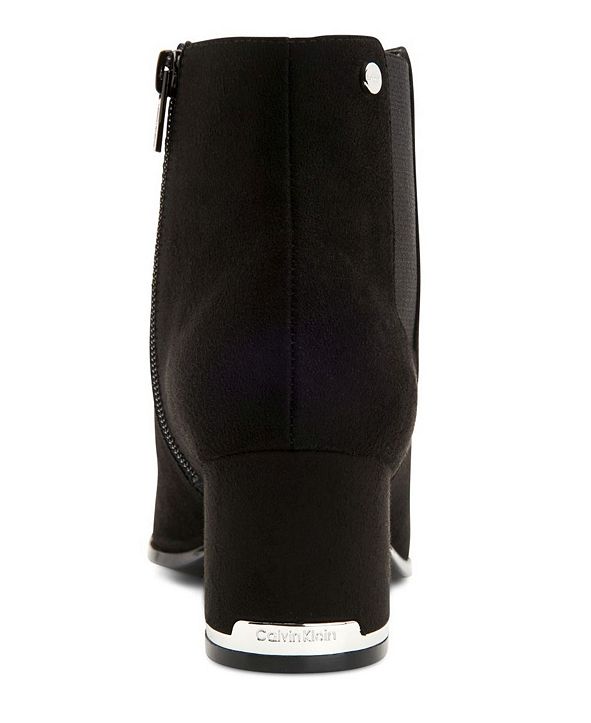 Calvin Klein Botines Negros Terciopelo