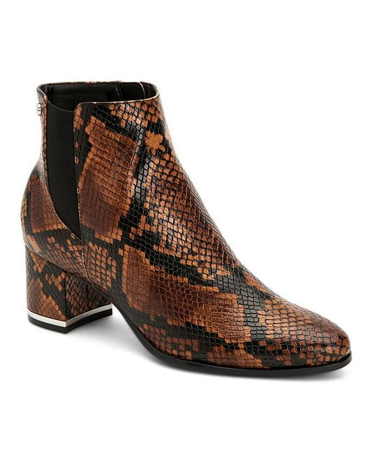 Calvin Klein Botines Serpiente Café