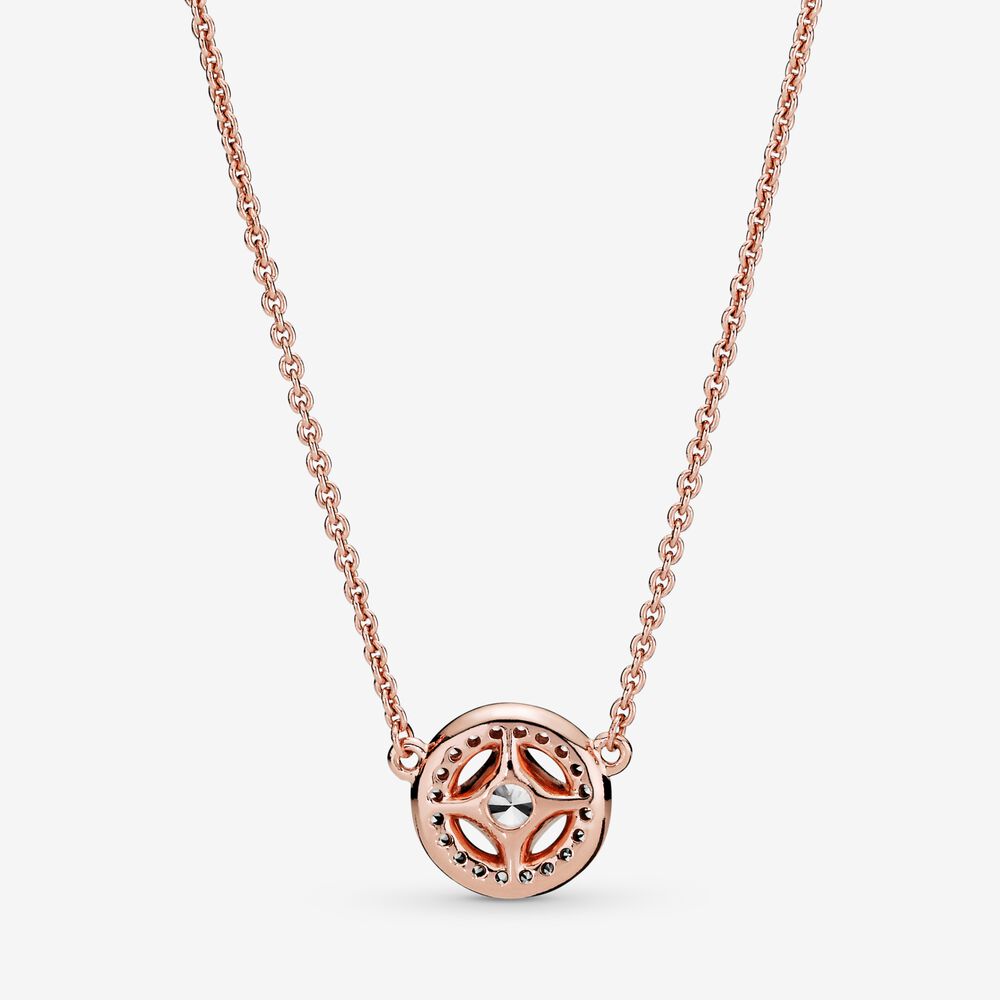 Vintage Circle Collier Necklace~ Rose Gold