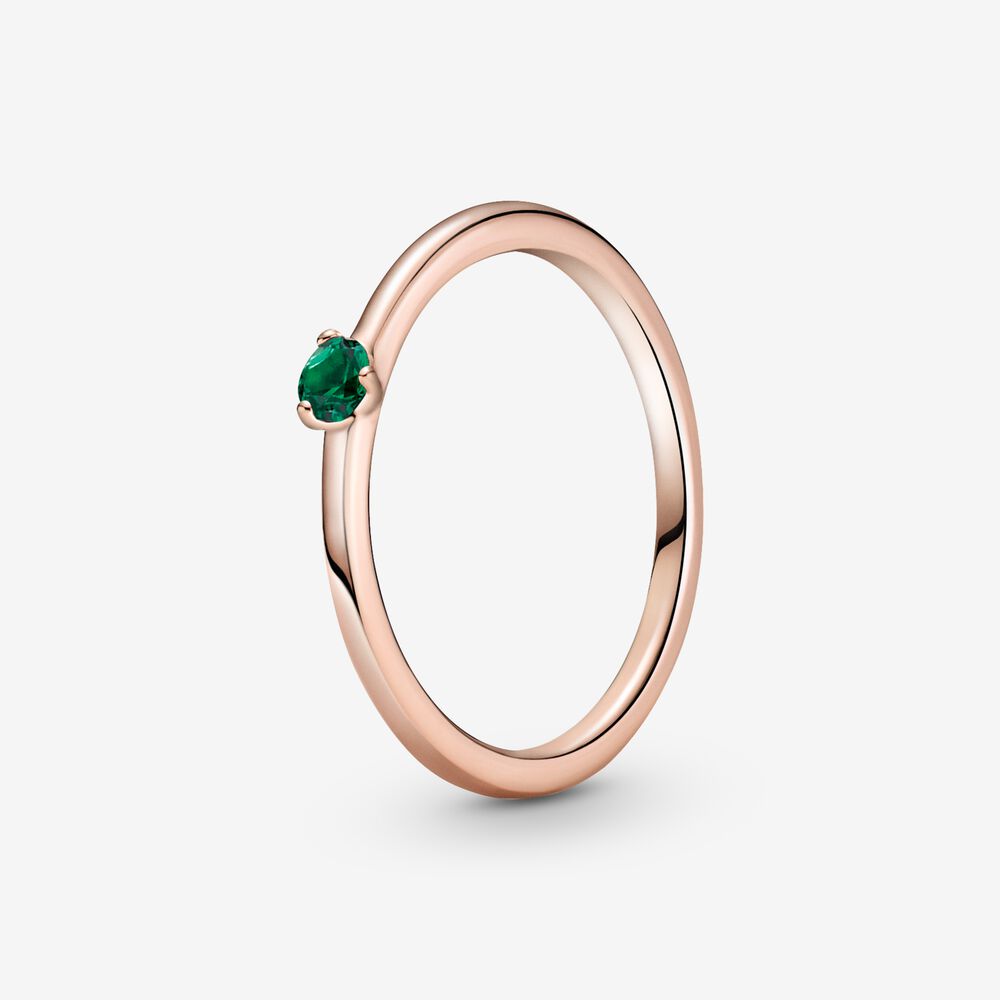 Green Solitaire Ring