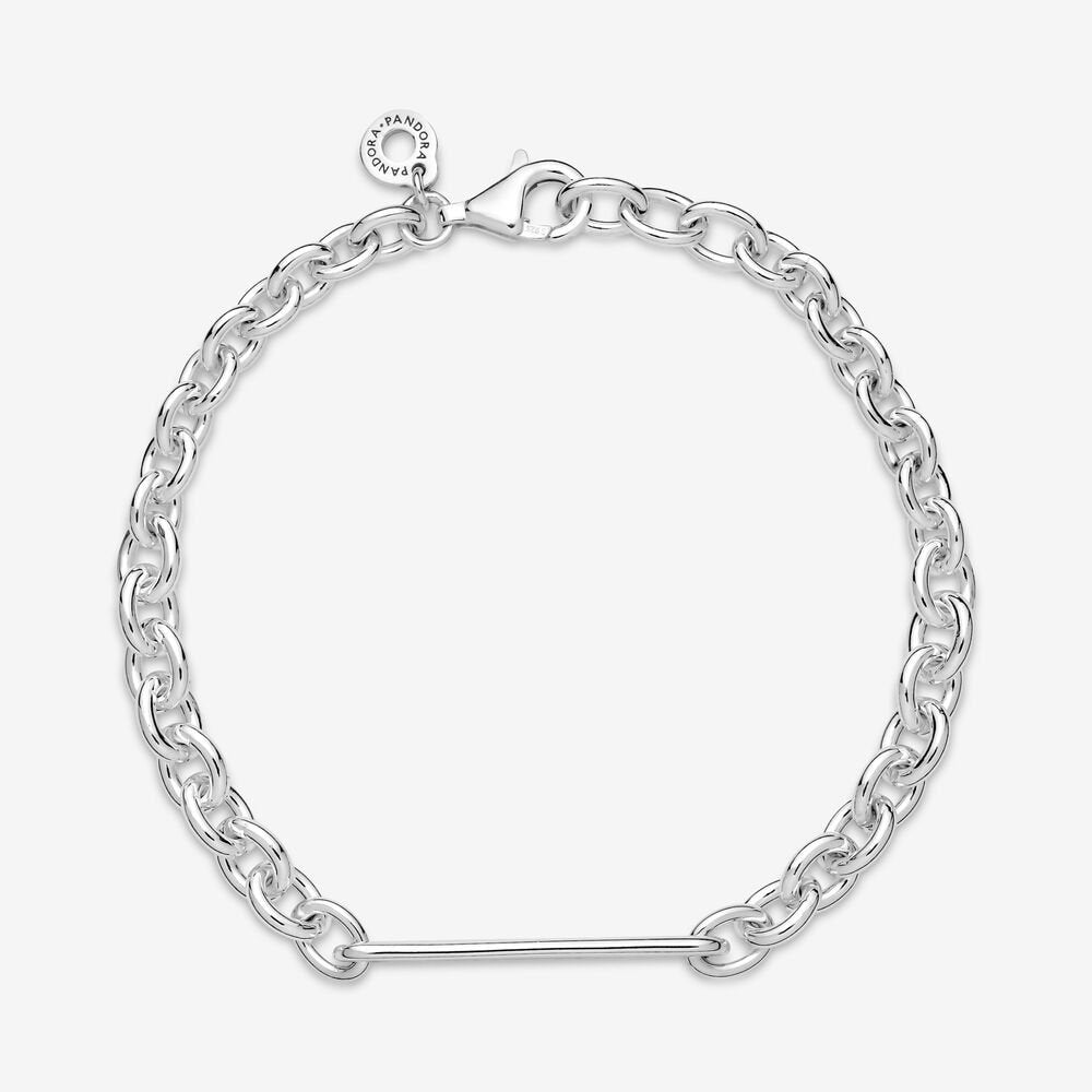 Engravable Bar Link Bracelet