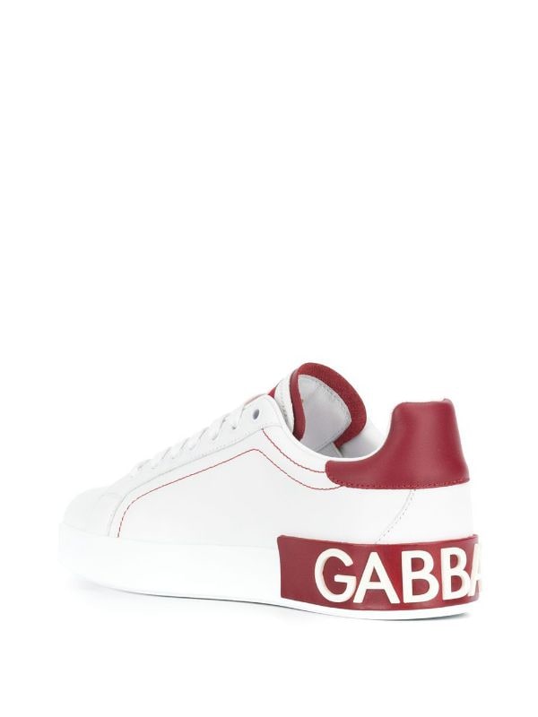 D&G Tenis Hombre Dos-Tonos Piel Rojos