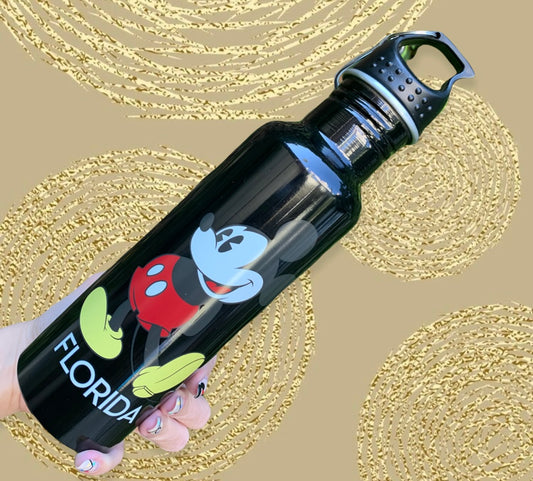 Mickey Mouse Disney Florida Termo Negro  - Estará en $399