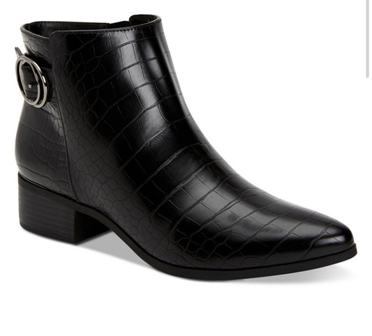 Alfani Botines Negros Cocodrilo