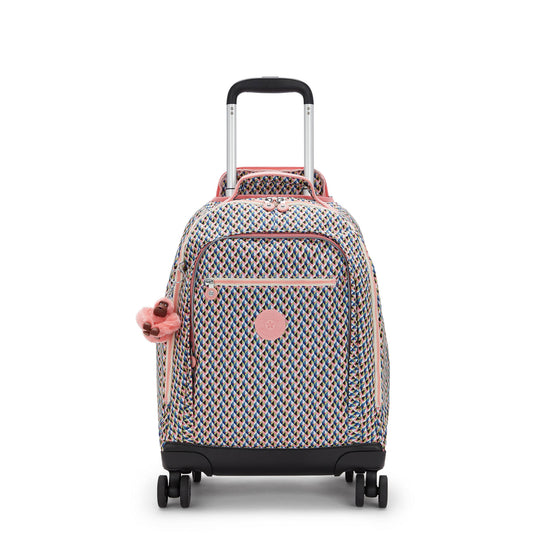 New Zea Metallic 15" Laptop Rolling Backpack Girly Geo