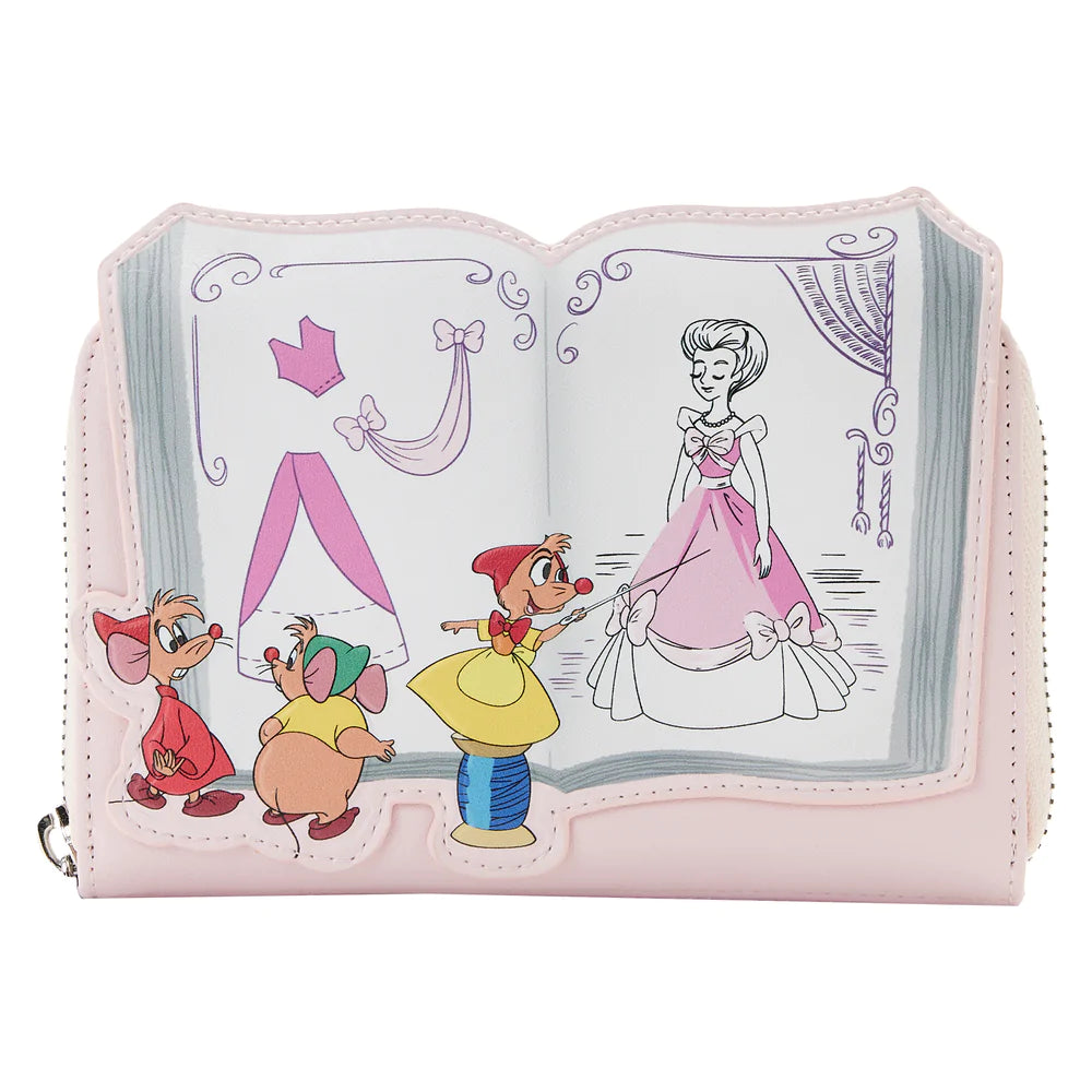 Exclusive - Cinderella Mice Dressmakers Zip Around Wallet