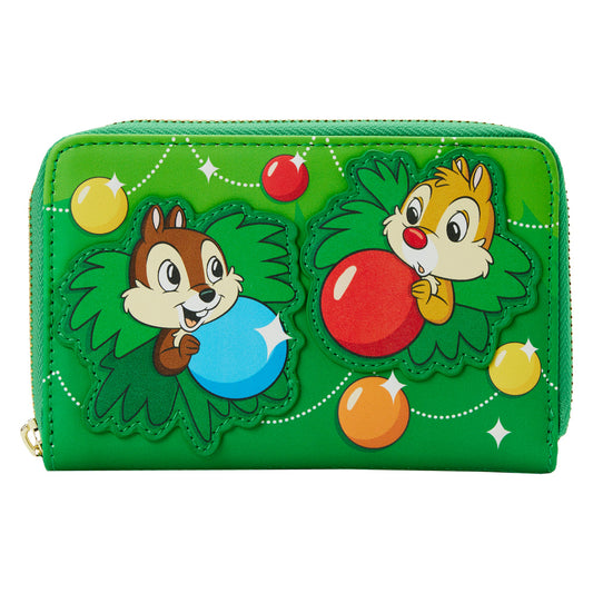 Chip and Dale Ornaments Zip Around Wallet