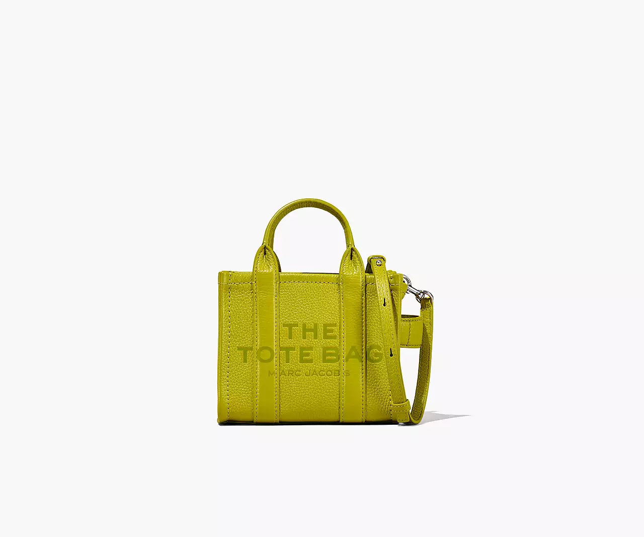 THE LEATHER MICRO TOTE BAG- Citronelle