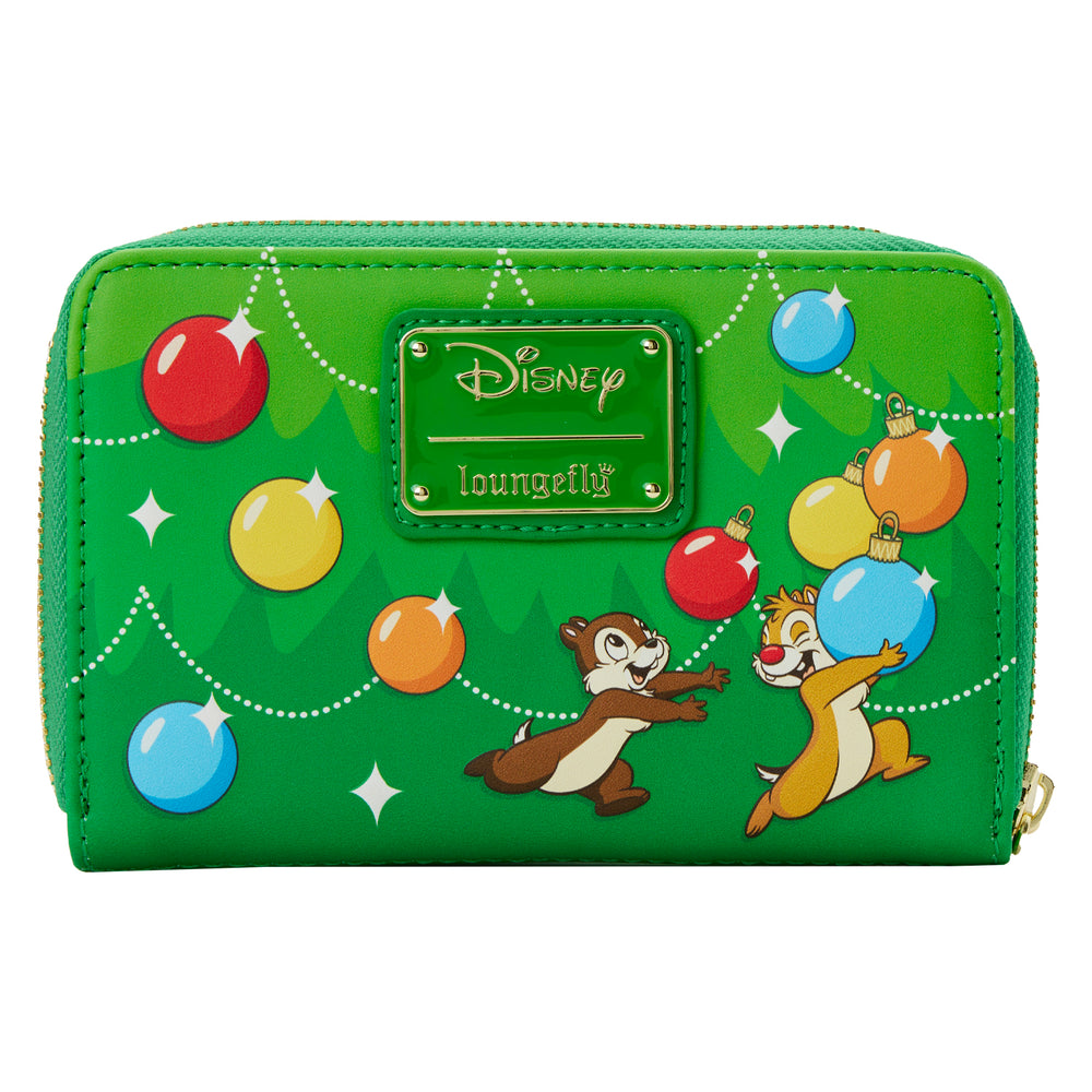 Chip and Dale Ornaments Zip Around Wallet