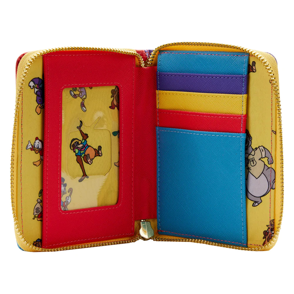 Exclusive - Disney Afternoon Cartoons Color Block Zip Around Wallet