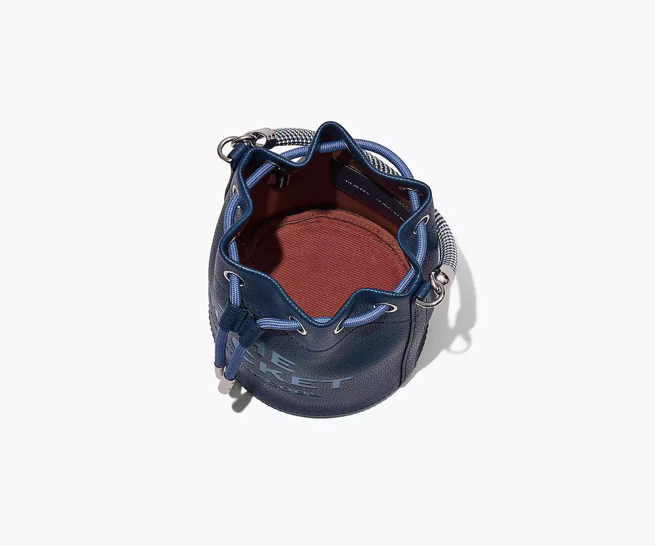 THE LEATHER BUCKET BAG- Blue Sea