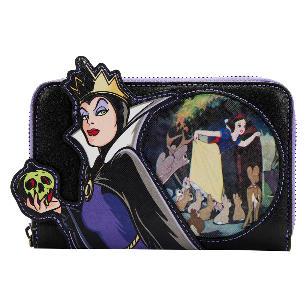 Evil Queen Villains Scenes Zip Around Wallet