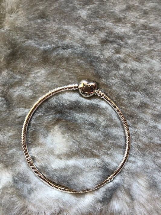 Pulsera pandora corazón 17 cm