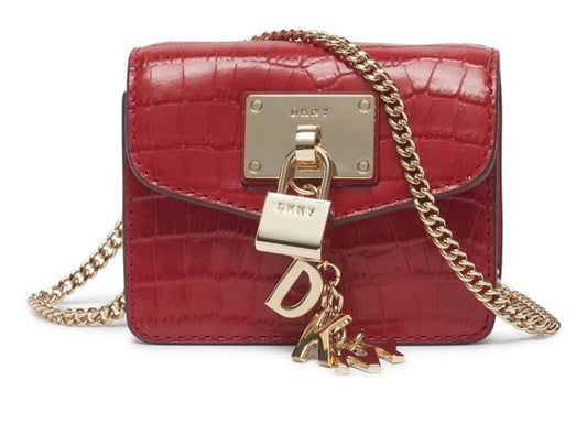 DKNY bolso de piel  mini roja