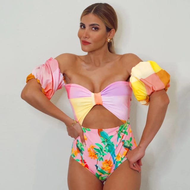 Traje de Baño~ Monokini Mangas Farol Colores