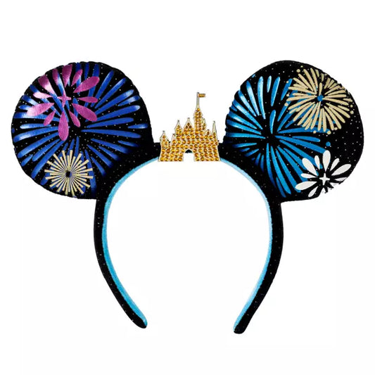 Mickey Mouse: The Main Attraction Ear Headband for Adults – Cinderella Castle Fireworks – Limited Release
