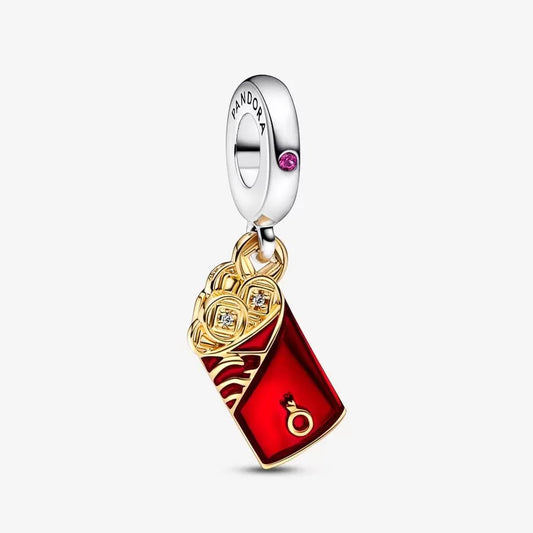 Two-tone Red Envelope Dangle Charm