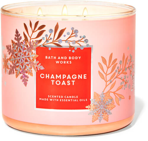 Bath & Body Works Vela Jumbo Champagne Toast
