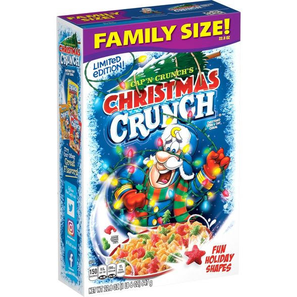 Cap'n Crunch Christmas Family Size Cereal - 20.5oz
