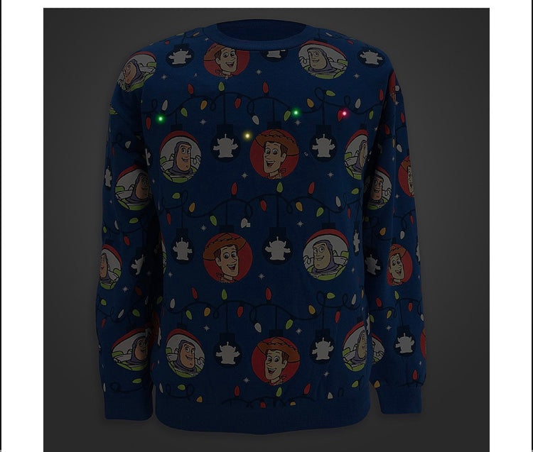 Toy Story Con Luces Holiday Sweater for Adultos