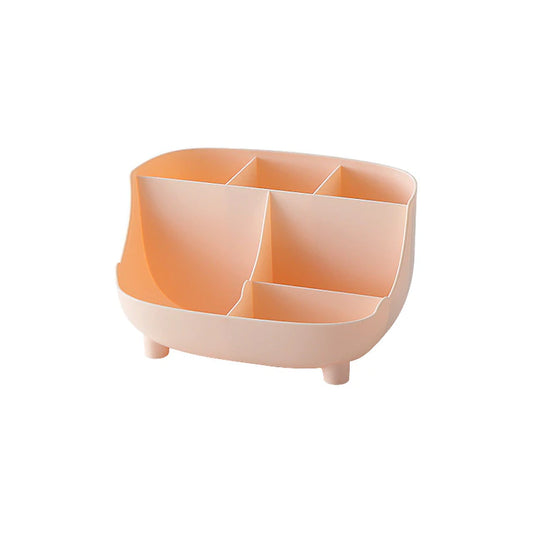 Organizador para escritorio con 6 compartimentos - Rosa