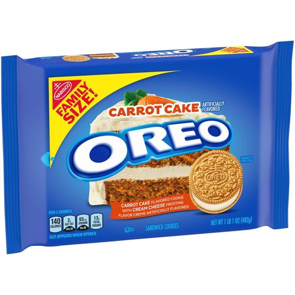 Oreo Carrot Cake Sandwich Cookies Family Size - 483 gr