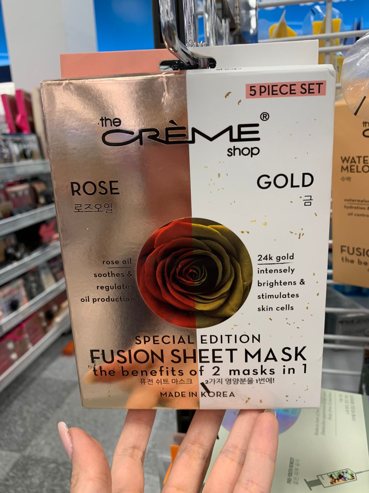 Mascarilla Rose Gold