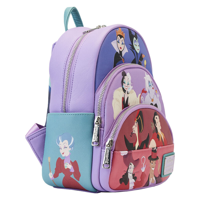 Disney Villains Color Block Triple Pocket Mini Backpack