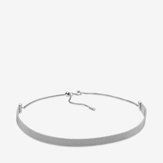 PANDORA COLLAR REFLEXIONS CHOKER PLATA AJUSTBLE