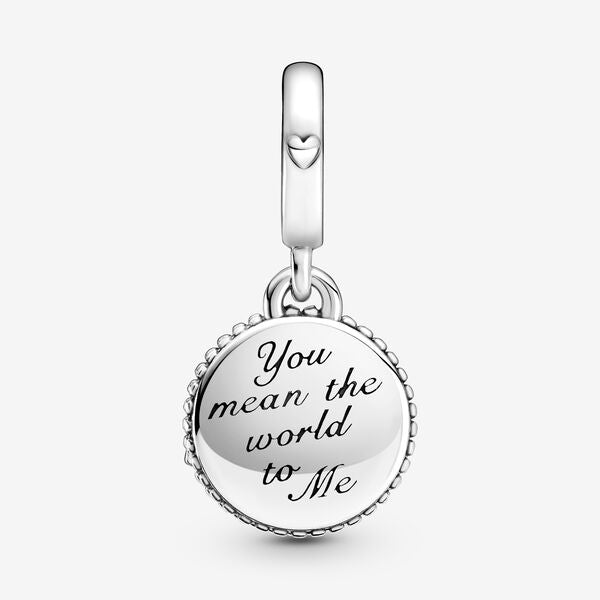 Glitter Globe Mom Dangle Charm