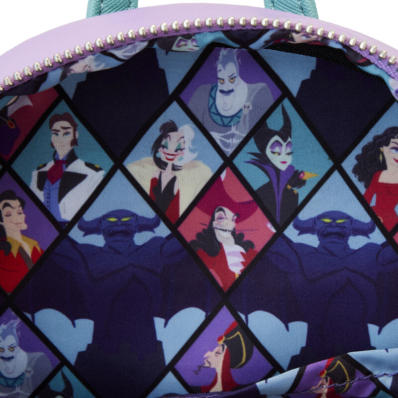 Disney Villains Color Block Triple Pocket Mini Backpack