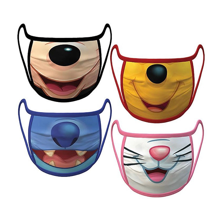 4 cubre bocas oficial Disney