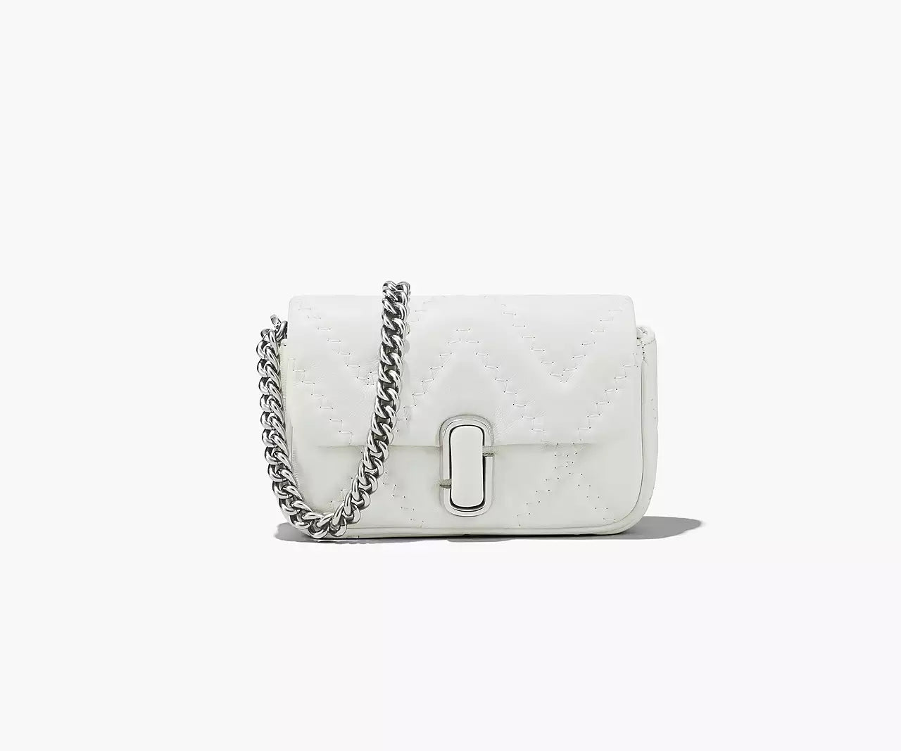 THE QUILTED LEATHER J MARC MINI SHOULDER BAG- Cotton