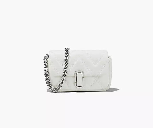 THE QUILTED LEATHER J MARC MINI SHOULDER BAG- Cotton