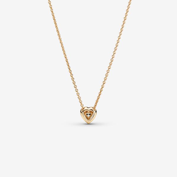 Elevated Heart Necklace Gold