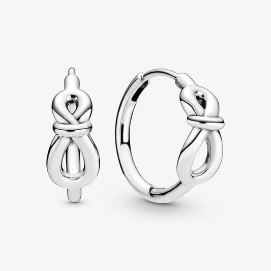 Infinity Knot Hoop Earrings