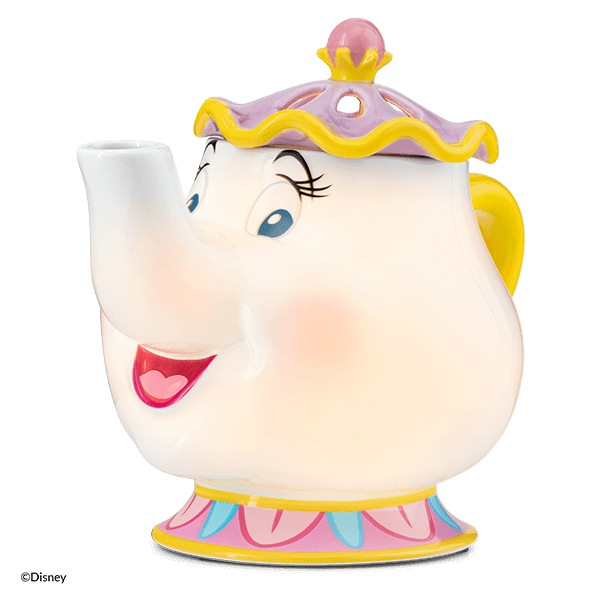 Disney Lámpara Aromática Mrs. Potts + Aroma Esencia a Rosas - 18cm