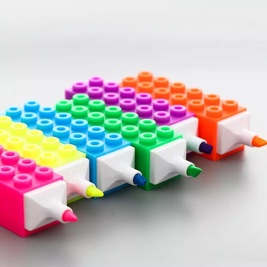 Set 6 Plumones Tipo Lego