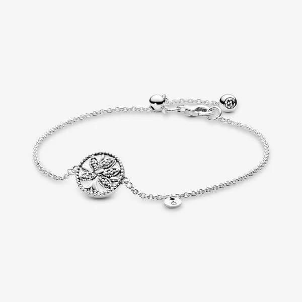 Sparkling Family Tree Slider Bracelet