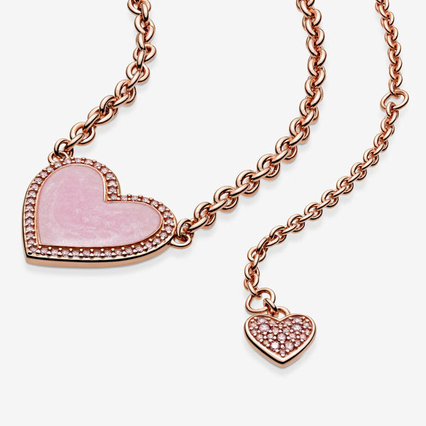 Pink Swirl Heart-Collar