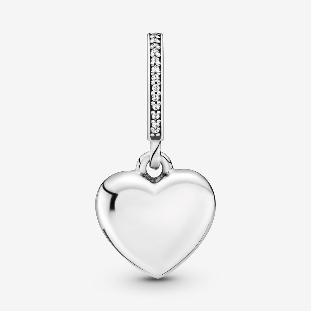 I Love My Mom Heart Dangle Charm