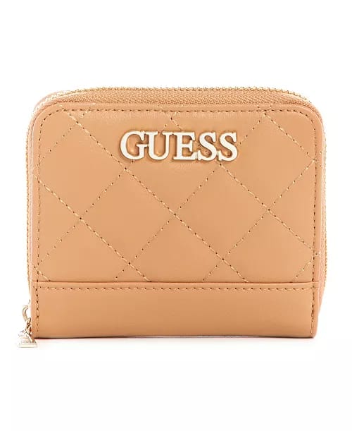 Faux Leather Small Wallet ~  Beige