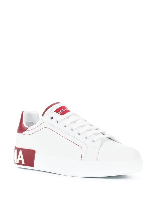 D&G Tenis Hombre Dos-Tonos Piel Rojos