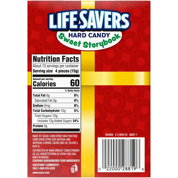 Life Savers Hard Candy Holiday Story Book - 6.8oz