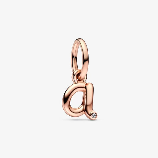 Letter A-M Script Alphabet Dangle Charm