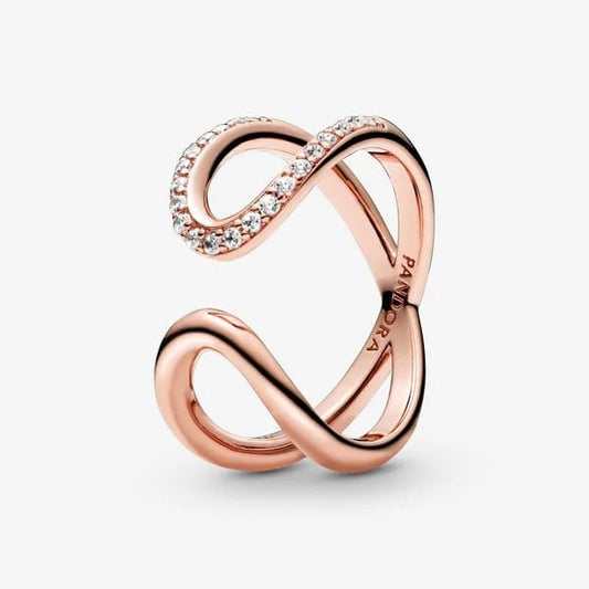 Wrapped Open Infinity Ring