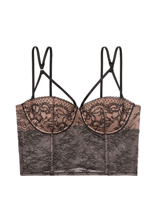Lightly Lined Bustier-Black